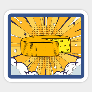 Cheese Full Of Holes In Every Way Sticker